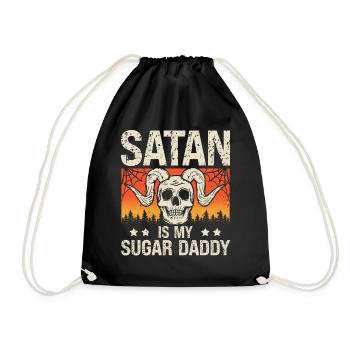 Satan est mon sugar daddy Spooky Halloween Vacances - Sac de sport léger - noir - Devant