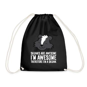 Les mouffettes sont géniales. Je suis génial Donc je suis un - Sac de sport léger - noir - Devant