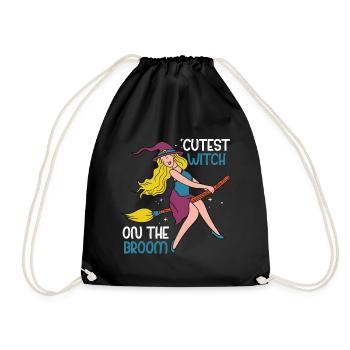 Sweetest Witch On Dem - Drawstring Bag - black - Front
