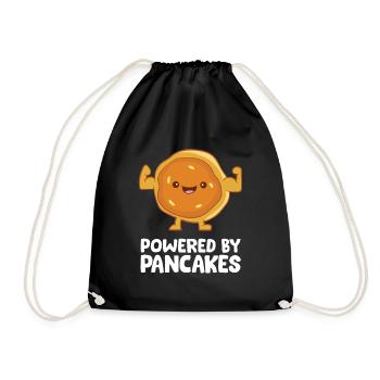 Propulsé par des crêpes - Sac de sport léger - noir - Devant