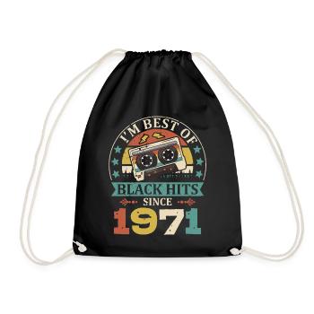 I'm Best Of Black Hits Seit 1971 Kassette - Turnbeutel - Schwarz - Vorne