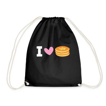 Crêpes Petit déjeuner Brunch du matin que j’adore - Sac de sport léger - noir - Devant