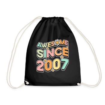 Fantastique depuis 2007 Thème floral - Sac de sport léger - noir - Devant