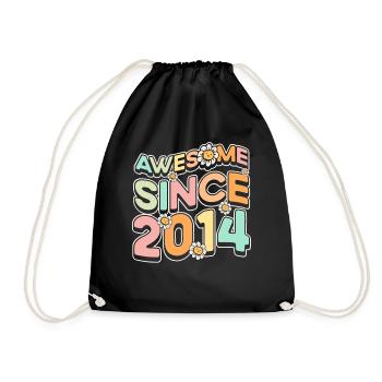 Fantastique depuis 2014 thème floral - Sac de sport léger - noir - Devant