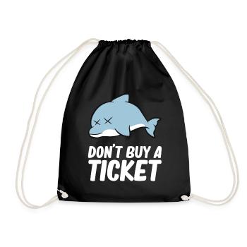 Don't buy a ticket - Dolphin - Sac de sport léger - noir - Devant