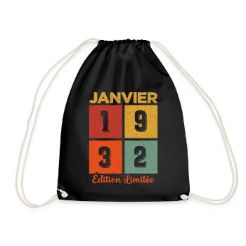 Janvier 1932 Édition limitée - Sac de sport léger - noir - Devant