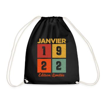 Janvier 1922 Édition limitée - Sac de sport léger - noir - Devant