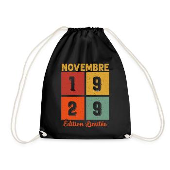 Novembre 1929 Édition limitée - Sac de sport léger - noir - Devant