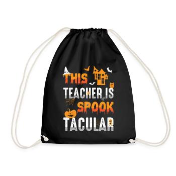 Dieser Lehrer Ist Spook Tacular Spooky Halloween - Turnbeutel - Schwarz - Vorne