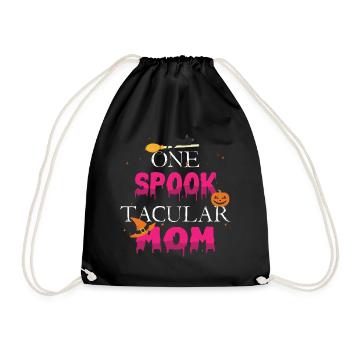 Une maman taculaire hantée Spooky Pumpkin Halloween - Sac de sport léger - noir - Devant