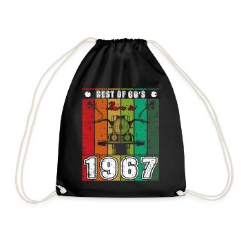 Le meilleur de la moto classique née des années 60 en 1967 - Sac de sport léger - noir - Devant