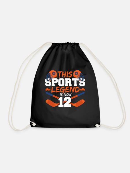 Diese Sportlegende Ist Jetzt 12, Hockeyspiel 12. - Turnbeutel - Schwarz
