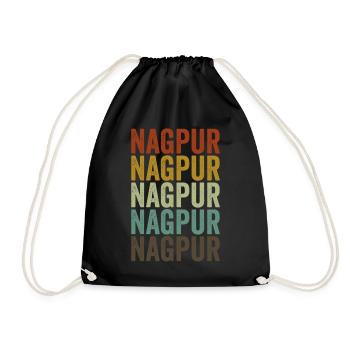 Nagpur Inde Rétro Vintage - Sac de sport léger - noir - Devant