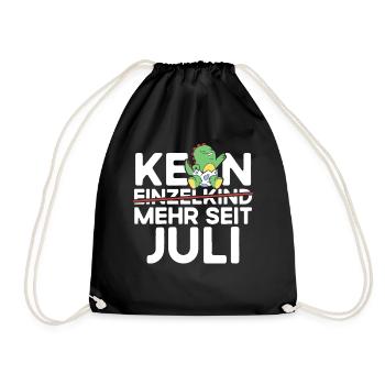 Kein Einzelkind Mehr Seit Juli Große Schwester - Turnbeutel - Schwarz - Vorne