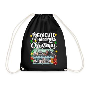 Médecine pour le bonheur à Noël Clowder Of - Sac de sport léger - noir - Devant