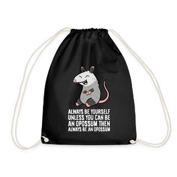 Soyez toujours vous-même à moins que vous ne puissiez créer un opossum - Sac de sport léger - noir - Devant