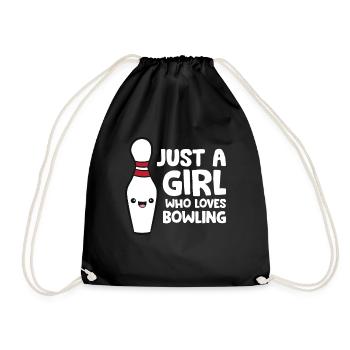 Juste une fille qui aime le bowling - Sac de sport léger - noir - Devant
