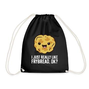J’aime vraiment frybreads, d’accord? Américain - Sac de sport léger - noir - Devant