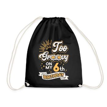 Trop groovy sur mon 6ème anniversaire Six ans Bday - Sac de sport léger - noir - Devant