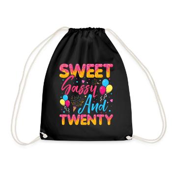 Sweet Sassy And Twenty Sprinkles Delicious - Turnbeutel - Schwarz - Vorne