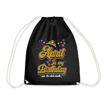 Der April Ist Mein Geburtstag, Ja. Die Feier Für - Sac de sport léger - noir - Devant