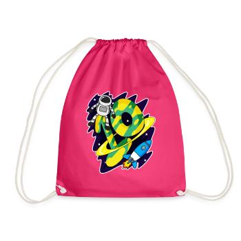 Junge 10 Jahre alt - 10. Geburtstag Geschenk - Turnbeutel - Fuchsia - Vorne