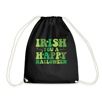 Irish You A Happy Halloween Celebration - Drawstring Bag - black - Front