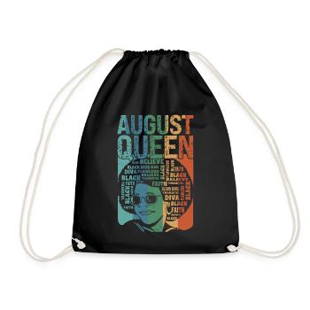 Août, le mois de la naissance de la reine, célèbre - Sac de sport léger - noir - Devant