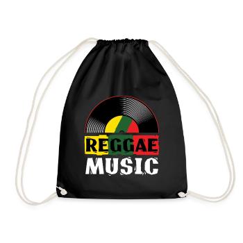 Reggae Music Jamaïque Rasta Jamaican Roots Music - Sac de sport léger - noir - Devant