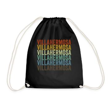 Villahermosa Mexico Retro Vintage - Drawstring Bag - black - Front