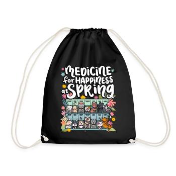 Médicament pour le bonheur dans les jours de printemps pour - Sac de sport léger - noir - Devant