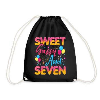 Sweet Sassy Et Sept Saupoudrés Délicieux - Sac de sport léger - noir - Devant