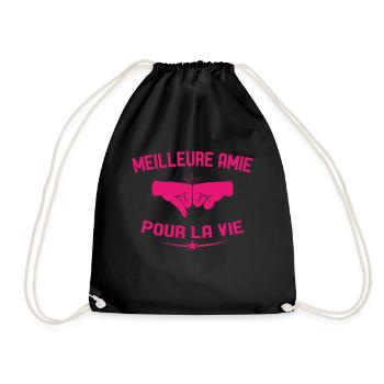Meilleure Amie Pour La Vie Cadeau Anniversaire - Sac de sport léger - noir - Devant