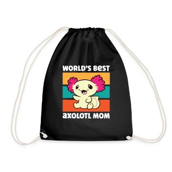 MeilleurS Mondes Axolotl Maman Mère Maman Drôle Axolotl - Sac de sport léger - noir - Devant
