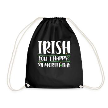 Irish You Happy Memorial Day Green Shamrock - Sac de sport léger - noir - Devant