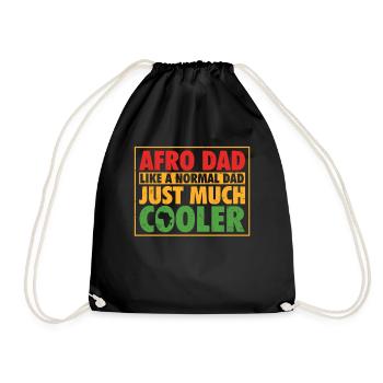 Afro Dad Like A Normal Dad Just Mucher Cooler Black - Sac de sport léger - noir - Devant