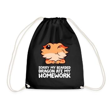 Désolé, mon dragon barbu a mon - Sac de sport léger - noir - Devant
