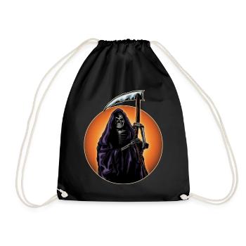 Horreur Mort Faux Scary Squelette Cadeau d’Halloween - Sac de sport léger - noir - Devant