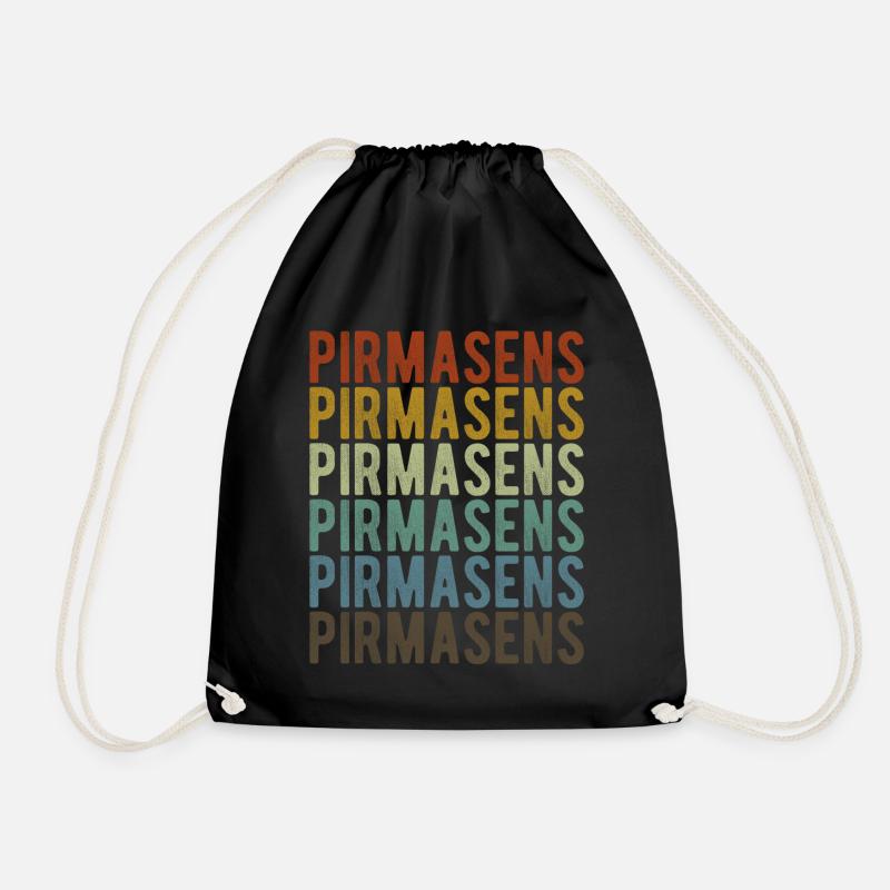 Pirmasens Stadt Retro Vintage - Turnbeutel - Schwarz