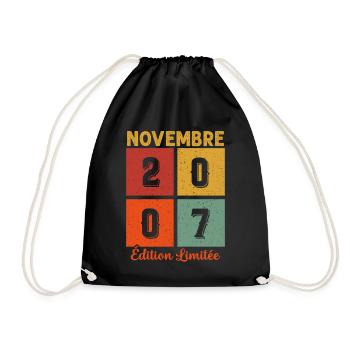 Cadeau D'anniversaire En Novembre 2007 Vintage - Sac de sport léger - noir - Devant