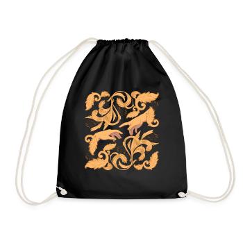 Création esthétique baroque d’Adam Dark Academia - Sac de sport léger - noir - Devant