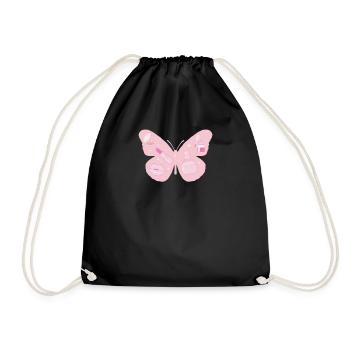 Minimaliste Butterfly Downtown Esthétique Coquette - Sac de sport léger - noir - Devant