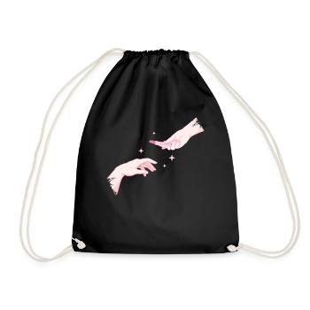 Coquette Esthétique Rose Création du Rouge à Lèvres Adam - Sac de sport léger - noir - Devant