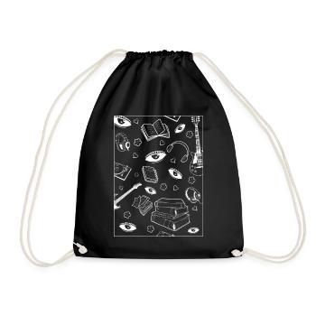 Downtown Girl Esthétique Weirdcore Coquette - Sac de sport léger - noir - Devant