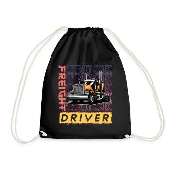 Chauffeur de camion de fret Wheeler / LKW Fahrer - Sac de sport léger - noir - Devant
