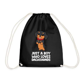 Juste un garçon qui aime les teckels - Sac de sport léger - noir - Devant