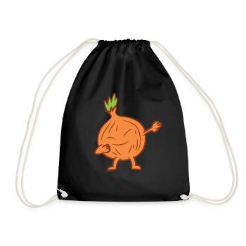 Onion - Dab, dabbing, dancing - Drawstring Bag - black - Front