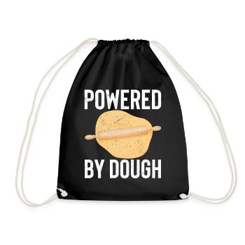 Funny bread baker - Drawstring Bag - black - Front