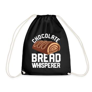 Lustiger Brotbacken-Bäcker - Turnbeutel - Schwarz - Vorne