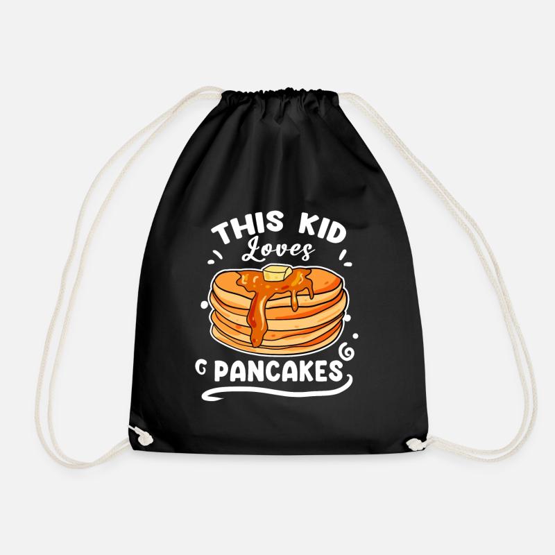 Pancake Liebe - Turnbeutel - Schwarz